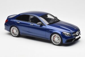Mercedes AMG C63 S W205 Zils GT Spirit 1:18 ZM044 Sveķi — attēls 4 no 6