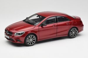 Mercedes CLA C117 Designo Patagonia Sarkans Metaliks Norev 1:18 B66960131 Metāls