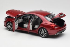 Mercedes CLA C117 Designo Patagonia Sarkans Metaliks Norev 1:18 B66960131 Metāls — attēls 5 no 8