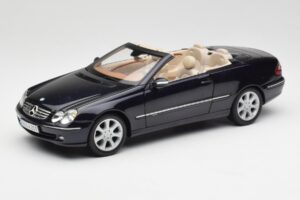 Mercedes CLK 500 W209 Kabriolets Tumši Zils Metaliks Kyosho 1:18 B66962174 Metāls