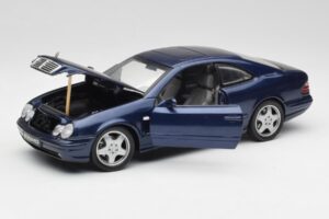 Mercedes CLK 55 AMG C209 Zils Metaliks Anson 1:18 30343 Metāls — attēls 2 no 8