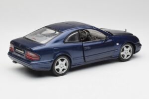 Mercedes CLK 55 AMG C209 Zils Metaliks Anson 1:18 30343 Metāls — attēls 3 no 8