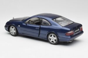 Mercedes CLK 55 AMG C209 Zils Metaliks Anson 1:18 30343 Metāls — attēls 7 no 8