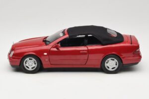 Mercedes CLK A208 Kabriolets Sarkans Anson 1:18 30338 Metāls — attēls 4 no 8