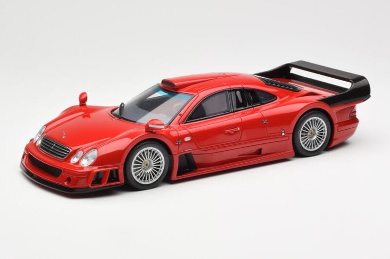Mercedes CLK-GTR Super Sport Sarkans GT Spirit 1:18 GT910 Sveķi