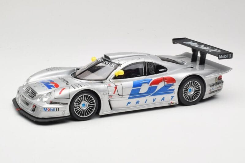 Mercedes CLK LM GT1 #1 AMG Mercedes K. Ludwig / R. Zonta FIA GT Championship 1998 Maisto 1:18 56053 Metāls