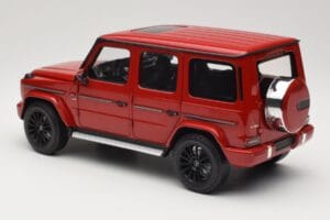 Mercedes G 500 W463 Sarkans Minichamps 1:18 110037101 Metāls — attēls 7 no 8