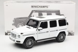 Mercedes G-Class G 500 W463A Diamond White Metallic Minichamps 1:18 113037111 Metāls — attēls 8 no 8