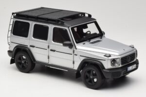 Mercedes G-Class W463 Iridium Silver Norev 1:18 183030 Metāls — attēls 6 no 8