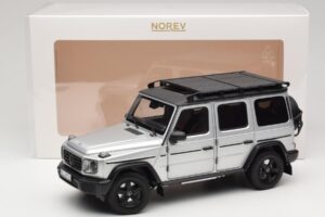 Mercedes G-Class W463 Iridium Silver Norev 1:18 183030 Metāls — attēls 8 no 8
