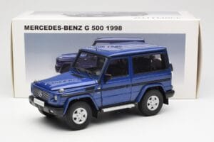 Mercedes G500 W463 SWB Zils AUTOart 1:18 76114 Metāls — attēls 8 no 8