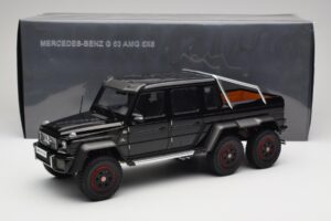 Mercedes AMG G63 W463 6x6 Gloss Melns AUTOart 1:18 76306 Kompozīts — attēls 8 no 8