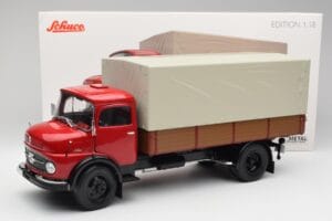 Mercedes L 911 Sarkans Schuco 1:18 450016400 Metāls — attēls 8 no 8