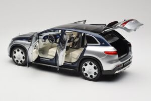 Mercedes Maybach EQS 680 V297 Zils NZG 1:18 1060/23 Metāls — attēls 5 no 8