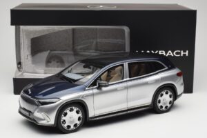 Mercedes Maybach EQS 680 V297 Zils NZG 1:18 1060/23 Metāls — attēls 8 no 8