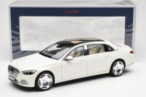 Mercedes Maybach S680 4Matic X223 Diamond Balts Norev 1:18 183918 Metāls — attēls 8 no 8