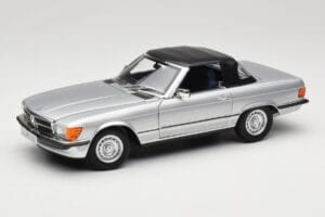 Mercedes R107 380 SL Sudrabs Norev 1:18 183725 Metāls