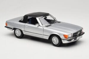 Mercedes R107 380 SL Sudrabs Norev 1:18 183725 Metāls — attēls 6 no 8