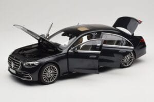 Mercedes S-Class W223 AMG Line Anthracite Blue Norev 1:18 183800 Metāls — attēls 2 no 8