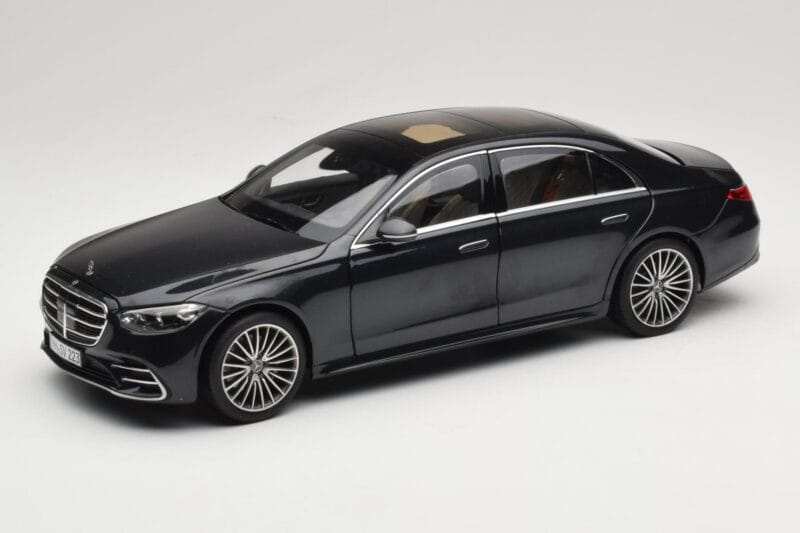 Mercedes S-Class W223 AMG Line Anthracite Blue Norev 1:18 183800 Metāls