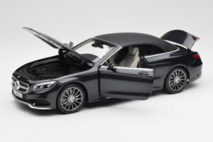 Mercedes S-Class Kabriolets A217 Magnetite Melns Metaliks Norev 1:18 B66960354 Metāls — attēls 2 no 8