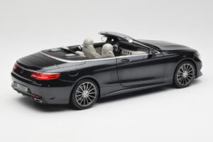 Mercedes S-Class Kabriolets A217 Magnetite Melns Metaliks Norev 1:18 B66960354 Metāls — attēls 3 no 8