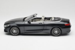 Mercedes S-Class Kabriolets A217 Magnetite Melns Metaliks Norev 1:18 B66960354 Metāls — attēls 4 no 8