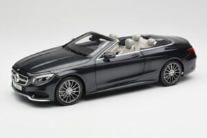 Mercedes S-Class Kabriolets A217 Magnetite Melns Metaliks Norev 1:18 B66960354 Metāls