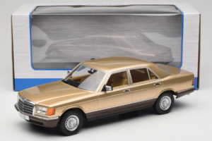 Mercedes S-Class W126 Metallic Beige MCG 1:18 MCG18548 Metāls — attēls 6 no 6