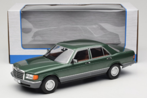 Mercedes S-Class W126 Metallic Green MCG 1:18 MCG18549 Metāls — attēls 6 no 6