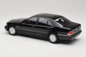 Mercedes S-Class W140 S600 Obsidian Black Metallic Norev 1:18 183045 Metāls — attēls 7 no 8