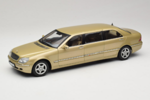 Mercedes S-Class W220 Pullman Gold Metallic Sun Star 1:18 4113 Metāls