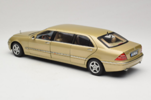 Mercedes S-Class W220 Pullman Gold Metallic Sun Star 1:18 4113 Metāls — attēls 7 no 8