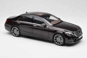 Mercedes S-Class W222 AMG Line Ruby Melns Metallic Norev 1:18 183483 Metāls — attēls 6 no 8