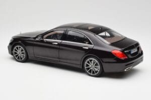 Mercedes S-Class W222 AMG Line Ruby Melns Metallic Norev 1:18 183483 Metāls — attēls 7 no 8