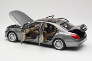 Mercedes S-Class W222 Grey Metallic Norev 1:18 183481 Metāls — attēls 5 no 8