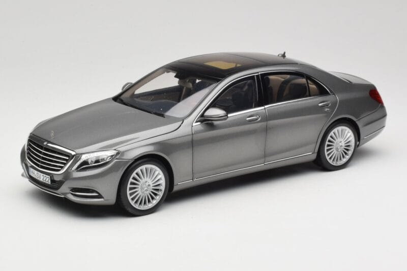 Mercedes S-Class W222 Grey Metallic Norev 1:18 183481 Metāls