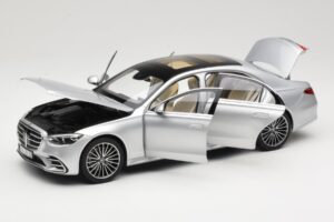 Mercedes S-Class W223 AMG Line Brilliant Silver Norev 1:18 183805 Metāls — attēls 2 no 8