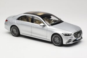 Mercedes S-Class W223 AMG Line Brilliant Silver Norev 1:18 183805 Metāls — attēls 6 no 8