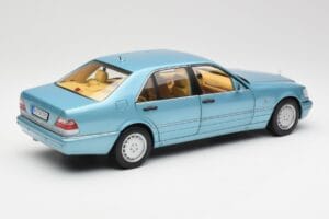 Mercedes S500 W140 Tirkīzs Metallic Norev 1:18 183561 Metāls — attēls 3 no 8