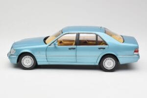 Mercedes S500 W140 Tirkīzs Metallic Norev 1:18 183561 Metāls — attēls 4 no 8