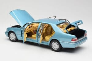 Mercedes S500 W140 Tirkīzs Metallic Norev 1:18 183561 Metāls — attēls 5 no 8
