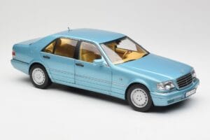 Mercedes S500 W140 Tirkīzs Metallic Norev 1:18 183561 Metāls — attēls 6 no 8