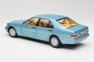 Mercedes S500 W140 Tirkīzs Metallic Norev 1:18 183561 Metāls — attēls 7 no 8