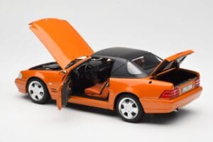 Mercedes SL 500 R129 Oranžs Metallic Norev 1:18 183752 Metāls — attēls 5 no 8