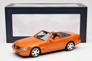 Mercedes SL 500 R129 Oranžs Metallic Norev 1:18 183752 Metāls — attēls 8 no 8