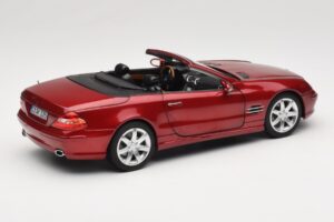 Mercedes SL 500 R230 Red Metallic Ierobežots Izdevums Norev 1:18 183841 Metāls — attēls 3 no 8