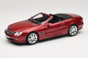 Mercedes SL 500 R230 Red Metallic Ierobežots Izdevums Norev 1:18 183841 Metāls