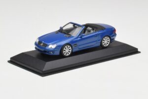 Mercedes SL R230 Tanzanite Zils Minichamps 1:43 B66962250 Metāls — attēls 2 no 4