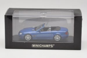 Mercedes SL R230 Tanzanite Zils Minichamps 1:43 B66962250 Metāls — attēls 4 no 4
